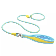custom Pet p rope explosion-proof impact anti-knotting not strangle hands large dog reflective 2 in 1 dog leash