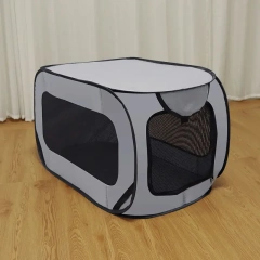 Outdoors Dog Cage Portable Folding Pet Car Trunk Carrier Breathable Transportar Cat Tent for Puppy Travel Camping Dog Bed House