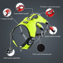 Adjustable Tank Top Pet Chest Strap Explosion-proof Big Dog Chest Strap Oxford Reflective Large Medium Small Pet Traction Rope