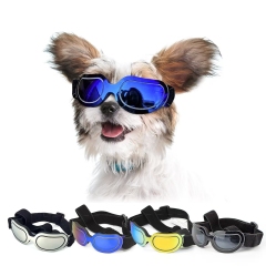 Dog Goggles Small Breed UV Lens Doggy Sunglasses for Small Dogs Eyes Protection Outdoor Antifogging Snowproof Windproof Glasses