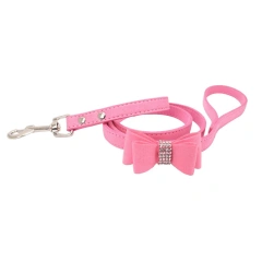 Dog Leash Chiens Nylon Training Perro Leads Rope Chain Pet Cat Traction Belt Bowknot for Collar Walking Running New