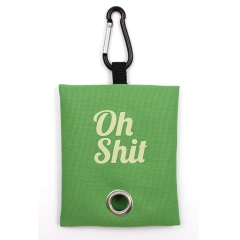 Pet Pets Supplies Canvas Garbage Bags Poop Bag Dispenser Portable Dog Poop Waste Bag Holder Outdoor Puppy Cat Pick Up Organizer
