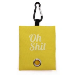 Pet Pets Supplies Canvas Garbage Bags Poop Bag Dispenser Portable Dog Poop Waste Bag Holder Outdoor Puppy Cat Pick Up Organizer