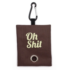 Pet Pets Supplies Canvas Garbage Bags Poop Bag Dispenser Portable Dog Poop Waste Bag Holder Outdoor Puppy Cat Pick Up Organizer
