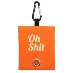 Pet Pets Supplies Canvas Garbage Bags Poop Bag Dispenser Portable Dog Poop Waste Bag Holder Outdoor Puppy Cat Pick Up Organizer