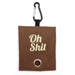 Pet Pets Supplies Canvas Garbage Bags Poop Bag Dispenser Portable Dog Poop Waste Bag Holder Outdoor Puppy Cat Pick Up Organizer