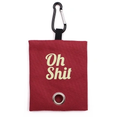 Pet Pets Supplies Canvas Garbage Bags Poop Bag Dispenser Portable Dog Poop Waste Bag Holder Outdoor Puppy Cat Pick Up Organizer