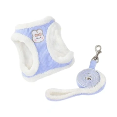 1 Set Comfortable Cat Vest Harness Soft Handle Out Towing Tear Resistant Cat Chest Strap Leash