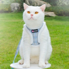 Winter Pet Dog Harness Soft Puppy Cat Harness Leash Set Warm Dogs Clothes Adjustable Vest for Small Dogs Outdoor Supplies