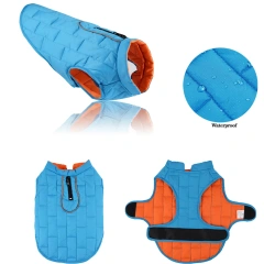 Winter Warm Pet Jacket Vest for Small Mid Dogs Coat Reversible Dog Clothes Waterproof Puppy Clothing Chihuahua Bulldog Costume