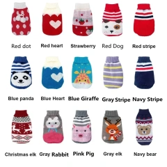 Warm Dog Clothes for Small Dog Coats Jacket Winter Clothes for Dogs Cats Clothing Chihuahua Cartoon Pet Sweater Costume Apparels