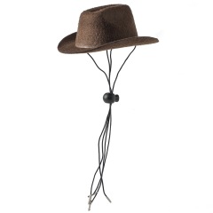 Dog Hat Cute Western Cowboy Style Cat Hat, Dog Cowboy Hat for Cat Dog Cap Cute Pet Costume