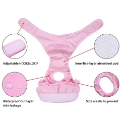 Dog Washable Physiological Pants Dogs Shorts Panties for Small Large Doggy Menstruation Underwear Briefs Jumpsuit Pet Supplies