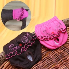 Female Dog Panties Diapers for Dogs Sanitary Physiological Pants Washable Pet Underwear Dog Clothes Chihuahua Puppy Shorts