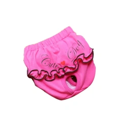 Female Dog Panties Diapers for Dogs Sanitary Physiological Pants Washable Pet Underwear Dog Clothes Chihuahua Puppy Shorts