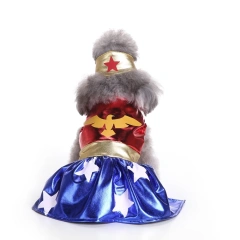 Puppy Fancy Dress,Christmas Santa Costume, Halloween Cat Costume, Pet Clothes, Christmas Suit with Cap for Dogs and Cats
