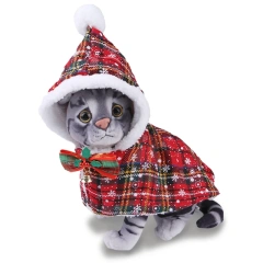 Christmas Pet Cape Cloak Costume Dog Cat Outfit Red Cute Warm Soft Cat Clothes for Small Medium Sized Puppy Dog Cat New Year