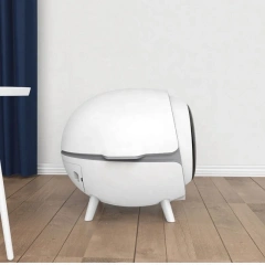 Big Size Cat Litter Box Easy Clean Fully Enclosed Cat Toilet , Reduce Litter Scatter Up to 95% , Shovel & Deodorizer
