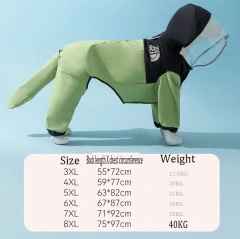 Dog Raincoat 1PC Cat Windproof Water All-Inclusive Hooded Rain Poncho Outdoor Poncho Large Small and Medium Dogs Pet Supplies