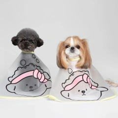 Pets Dogs Clothes Cloak Haircut Cloak Jacket For Dogs Cats Tear Stain Facial Care Waterproof Raincoat Cape Cloth Pet Supplies