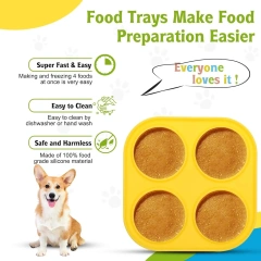 Fillable Dog Toys Silicone Pet Dog Toys Dog Chew Toys Refillable Dog Food Ball Dog Feeding Ball Dishwasher Interactive Rubber