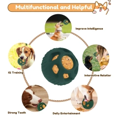 2Pcs/Set Dog Pupsicle Silicone Slow Food Ball Bite Resistant Slow Food Ball Safe Slow Food Ball Help Grinding Teeth for Pets