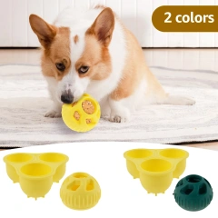 2Pcs/Set Dog Pupsicle Silicone Slow Food Ball Bite Resistant Slow Food Ball Safe Slow Food Ball Help Grinding Teeth for Pets