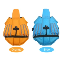Dog Life Jacket Dog Safety Vest Adjustable Preserver with High Buoyancy and Durable Rescue Handle for Small Medium and Large Dog