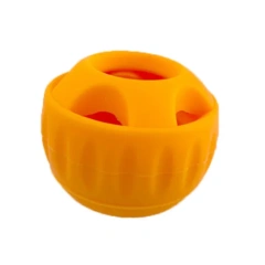 Fillable Dog Toys Silicone Pet Dog Toys Dog Chew Toys Refillable Dog Food Ball Dog Feeding Ball Dishwasher Interactive Rubber