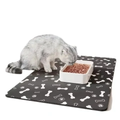 Pet cat and dog meal mats, feeding mats, waterproof, quick drying, easy to clean, beautiful supplies, cat mats, cat products