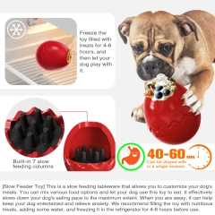 Dog chew Toy For Small Large Slow Feeder toy Pet Interactive Toys Release Anxiety French Bulldog Labrador Chew Slow Feed Toy