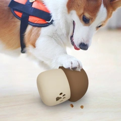 Dog Toys Leaking Ball Mushroom Shape Funny Interactive Pet Slow Feeder Bowl Puzzle Toy Pet Tooth Cleaning Chew Toys Pet Supplies