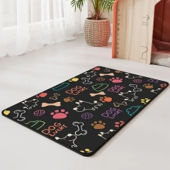 Pet cat and dog meal mats, feeding mats, waterproof, quick drying, easy to clean, beautiful supplies, cat mats, cat products