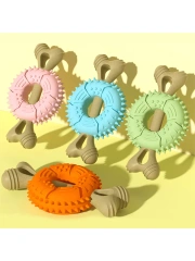Contrast Color Cute Design Bone Shape Dog Chew Toy Fidget toys Accesorios perros Duck plush Dog toy indestructible Snuffle mat