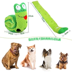 Dog Puzzle Toy Plush Sound Toys Foldable Snail Sniffing Interactive Squeak Food Molar Dog Pet Toy Supplies for Foraging Training