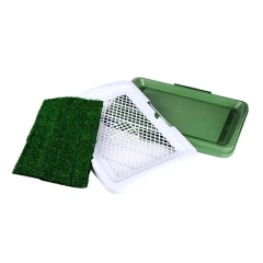 47x34cm Pet Dog Grass Patch Toilet Puppy Potty Trainer Indoor Training Tray Small dog Toilets Three Layers
