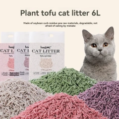 Original plant tofu cat litter 6L green tea mixed plant cat litter fast clumping pet supplies