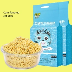 6L Natural Plant Tofu Cat Litter Quickly Clumps And Deodorizes Green Tea Fresh Tofu Corn Mixed Kitty Litter Dust-free Tofu Sand