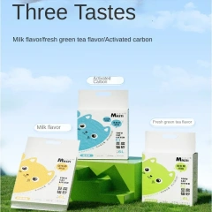 6LTofu Cat litter deodorizing litter for adult cats kittens flushable toilet pea cat litter Dust-Free Milk Flavored Easy Clean