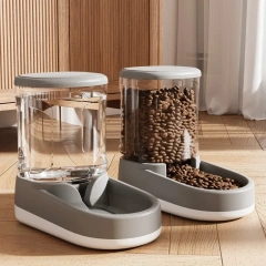 Automatic Feeder Cat Dog Food Bowl with Water Fountain Pet Large Food Storage Dispenser Container Puppy Pet Kitten Accessories