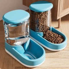 Automatic Feeder Cat Dog Food Bowl with Water Fountain Pet Large Food Storage Dispenser Container Puppy Pet Kitten Accessories