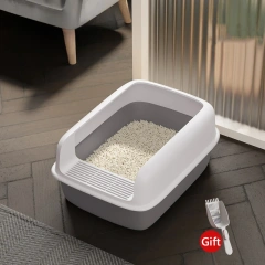 Kitty Litter Box Small Size Pet Sandbox for Cat Anti-Splash Cats Toilet Pet Sandbox Kitten Tray Bedpan Cleaning Cat Supplies