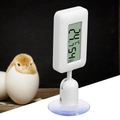 Mini Digital Reptile Thermometer 360 Degree Rotating Luminous Suction Cup Hygrometer For Lizards Snakes Spiders Accessories