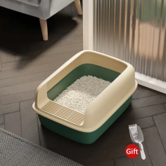 Kitty Litter Box Small Size Pet Sandbox for Cat Anti-Splash Cats Toilet Pet Sandbox Kitten Tray Bedpan Cleaning Cat Supplies