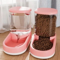 Automatic Feeder Cat Dog Food Bowl with Water Fountain Pet Large Food Storage Dispenser Container Puppy Pet Kitten Accessories