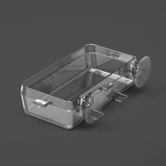 CAWAYI KENNEL Pet Reptile Transparent Feeder Anti-escape Food Bowl Worm Live Container With Strong Suction Cups Pet Supplies