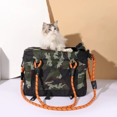 MOFESIPI Camouflage Cat Bag for Going Out Portable Diagonal Straddle Handheld Cat Bag Dog Backpack Carrier