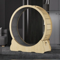 Solid Wood Pet Treadmill Cat Dog Sports Silent Roller Treadmill High Fiberboard Cat Climbing Frame