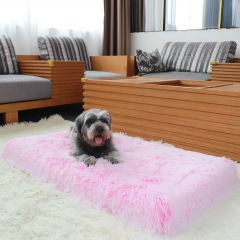 Plush Rectangle Pet Nest Cotton Deep Sleep Dog Sofa Bed Pet Supplies Fluffy Super Soft Winter Warm Dog Beds Sleeping Cushion