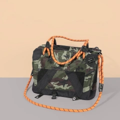 MOFESIPI Camouflage Cat Bag for Going Out Portable Diagonal Straddle Handheld Cat Bag Dog Backpack Carrier
